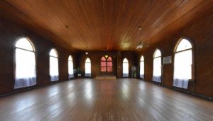 The wood at Terra Sol looks stained, but its red hue is natural pinewood. (Port City Daily photo / COURTESY ADRIANN RISK)
