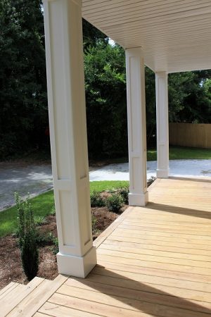 "Having the front porch on my house is the thing I love most about it," Beatty said. "You get to interact with your neighbors, and it becomes a real neighborhood. Everybody loves half acre lots, and that's great, but you end up not knowing who your neighbors are." (Port City Daily photo/CORY MANNION)