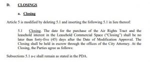 The agreement made in August gave the developer 45 days to purchase the air rights tract for the Water Street development (Port City Daily photo/COURTESY CITY OF WILMINGTON) 
