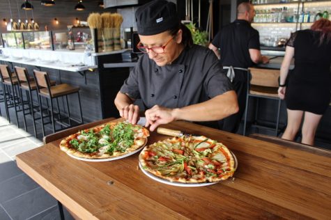 'I say, when I get back to Italy, I’m not going to eat pizza for a whole year. But maybe right now a little bit of pizza,' Chef Roberta Campani said. (Port City Daily photo / BENJAMIN SCHACHTMAN)