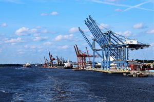 Located some 26 miles up the Cape Fear River, the Port of Wilmington provides berthing to ships over 1000 feet long. The river itself is treacherous, and that's where the Pilots come in. (Port City Daily photo/CORY MANNION)