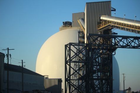 Enviva's facility at the Port of Wilmington came online last year. (Port City Daily photo / BENJAMIN SCHACHTMAN)