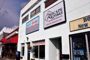 iEscape Rooms is located at 100 N. Lake Blvd. in Carolina Beach, next to Pop's Diner. (Port City Daily photo/CORY MANNION)
