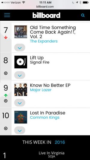 Signal Fire's second album Lift Up reached the top 10 in Billboard's reggae charts (Port City Daily photo/COURTESY SIGNAL FIRE)