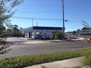 An automotive repair shop sits on the property located at 223 South Kerr Ave., a use that has been deemed illegal by the city (Port City Daily photo/MICHAEL PRAATS)