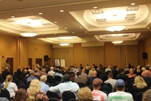 Carolina Beach residents listened to candidates answer questions ranging from food truck allowances to beach renourishment (Port City Daily photo/MICHAEL PRAATS)