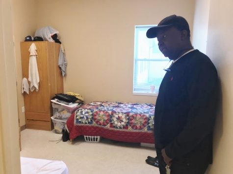 Frankie Williams in one of the more private rooms at LINC's residence facility. (Port City Daily photo / BENJAMIN SCHACHTMAN)