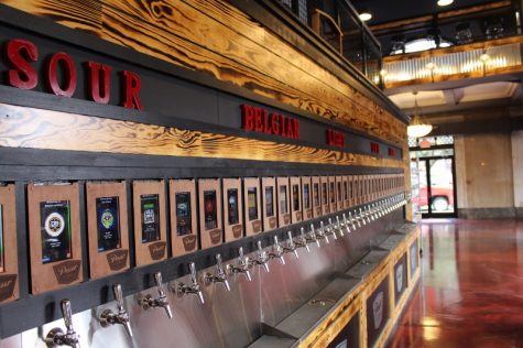 Pour features dozens of taps, arranged from ciders to Belgian-style to dark stouts. 