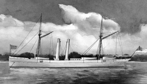 No known image of the Phantom exists - appropriately - but this rendering of the Confederate blockade runner CSS Chickamauga is a very close approximation of the paddle-less steel screw style of vessel, light and fast, that the Phantom was. (Port City Daily photo / COURTESY US NAVAL HISTORICAL CENTER)