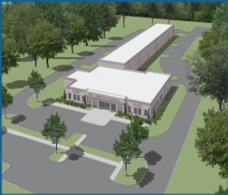 An artist rendering of the new WPD and WFD joint training facility (Port City Daily photo/COURTESY WPD)