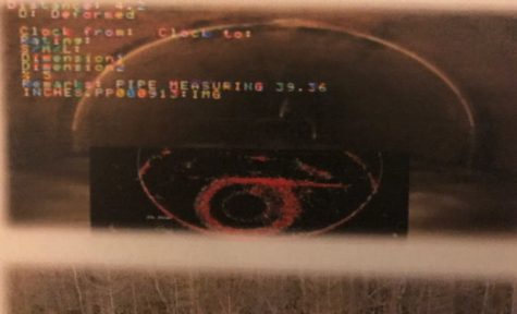 Imaging from CFPUA cameras sent through a waterline suffering partial collapse from the added weight from rising sea-levels. (Port City Daily photo / COURTESY CFPUA)