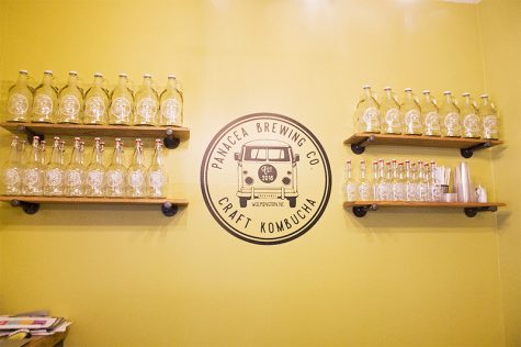 With eight taps, Panacea Brewing Co. opened up their first 'tiny taproom' after serving kombucha at festivals and farmers markets for years. (Port City Daily photo/ JOHANNA FEREBEE)