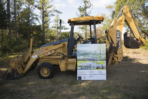 The New Hanover County Public Library breaks ground on the future Pine Valley Library. (Port City Daily photo/COURTESY NHC)