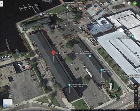 The new Aloft Hotel would be located at 501 Nutt Street (Port City Daily photo/COURTESY GOOGLE)