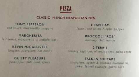 Benny's Big Time will offer eight specialty pizzas. (Port City Daily photo / BENJAMIN SCHACHTMAN)