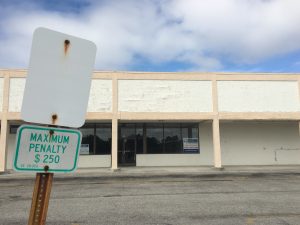 If the current plan for Federal Point Shopping Center is approve by Carolina Beach, the mall could be razed to make way for new stores, including a grocery store. (Port City Daily photos / MICHAEL KANE)