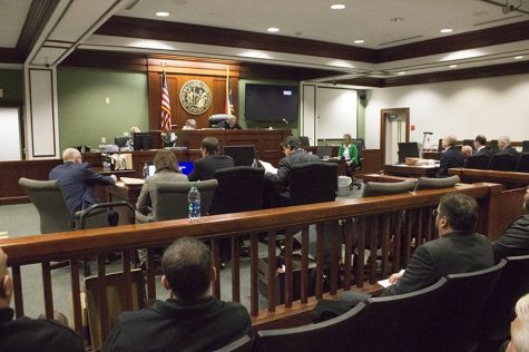 Brunswick County Superior Court Judge Thomas Locke hears the case of H2GO. How did we get here? (Port City Daily photo / JOHANNA FEREBEE)