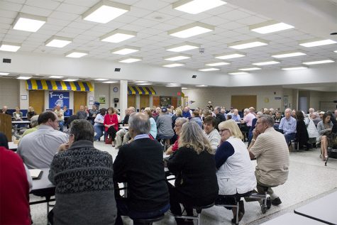 Nearly one hundred residents gathered for H2GO's first regularly scheduled board meeting with its newly-elected board. (Port City Daily photo / JOHANNA FEREBEE)