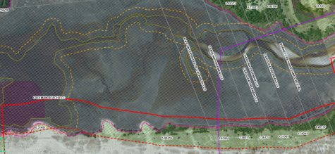 A GIS image from the Town of Carolina Beach showing property owners at Freeman Park (Port City Daily photo/COURTESY CAROLINA BEACH)