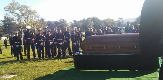 Edwin Estrada was buried with military honors on Dec. 1, 2017. (Port City Daily photo | COURTESY ELIZABETH RODRIGUEZ)