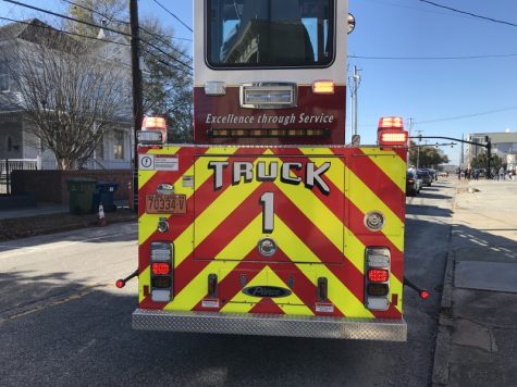 Wilmington Fire Department's Truck No. 1. (Port City Daily photo / BENJAMIN SCHACHTMAN)