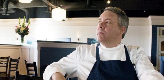 Bobby Zimmerman is the owner and chef of True Blue Butcher and Table, now open in The Forum. (Port City Daily photo/ JOHANNA FEREBEE)