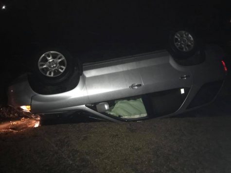 2006 Acura MDX after the hit-and-run on Thursday, Jan. 18. (Port City Daily photo/Courtesy Broden Askew)