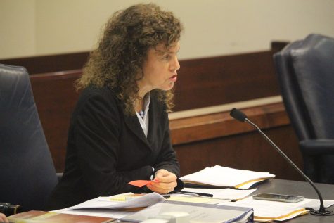 Assistant District Attorney Connie Jordan asked the court to increase Michael Earl Kelly's bond to $2 million, saying increased charges were forthcoming. (Port City Daily photo | BENJAMIN SCHACHTMAN)