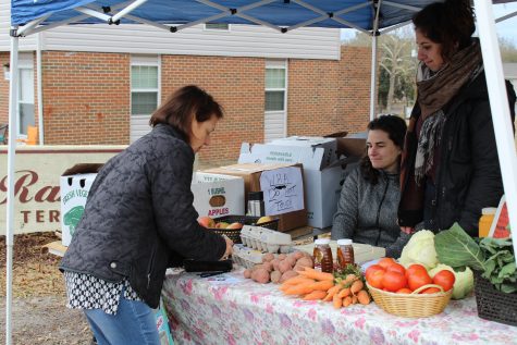 Local community groups hope a farmers market, like this one run by Feast Down East, could help alleviate food desert conditions caused by the loss of Everybody's Supermarket. (Port City Daily photo | Olivia Parr)