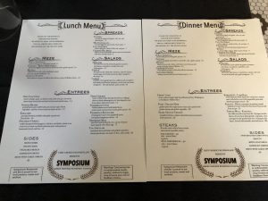Symposium is open for both lunch and dinner and is currently running a limited menu for the time being (Port City Daily photo/MICHAEL PRAATS)