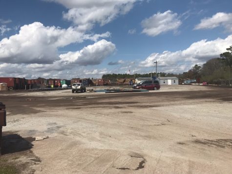 The Wilmington hardwood exporter Tima Capital contracts with Royal Pest Solutions to spray logs with methyl bromide as part of a pre-shipping quarantine procedure. (Port City Daily photo | BENJAMIN SCHACHTMAN)
