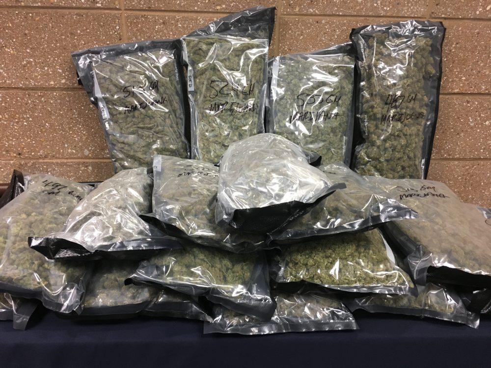 WPD's Special Investigation Division ended a two-month narcotics investigation, resulting in the seizure of drugs, money and firearms. (Port City Daily photo/COURTESY OF WILMINGTON POLICE DEPARTMENT)