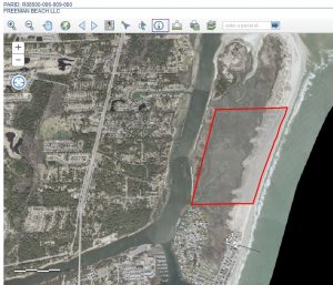 The roughly 170-acre parcel of land at Freeman Park is valued by the county at $42,400 (Port City Daily photo/COURTESY NHC)