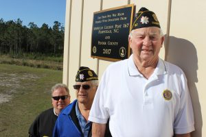 American Legion helps build a press box at Kiwanis Park. (Port City Daily/Courtesy Pender County)