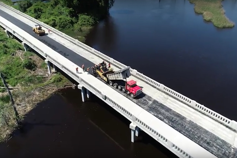 The Love Grove Memorial Bridge, a $5 million project approved by Wilmington voters in a 2014 transportation bond, is now open over Burnt Mill Creek. (Port City Daily/Courtesy City of Wilmington)