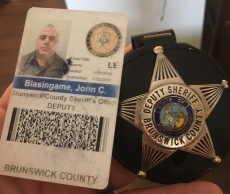 John Christian Blasingame, 42, of Leland, is a former Brunswick County Sheriff's Office Deputy. He was arrested on multiple drug charges, as well as stealing identification from the Sheriff's Office. (Port City Daily photo | Courtesy Brunswick County Sheriff's Office)