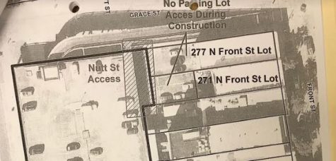 The city of Wilmington planned to temporarily take over the parking lot area behind two Front Street businesses; then the city changed its mind. (Port City Daily photo | City of Wilmington)