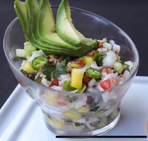 A tropical ceviche from Ramon Villasenor-Castro's test kitchen. (Port City Daily photo | Courtesy Ramon Villasenor-Castro)