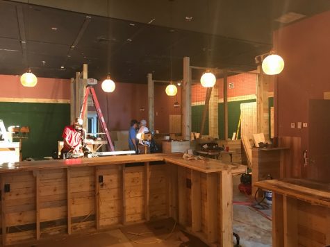 Construction on Axes & Allies is almost complete. When finished, owner Mia Troy hopes it will be a place for anyone, regardless of age, gender, or ability, to throw a few axes. (Port City Daily photo | Benjamin Schachtman)