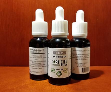 CBD oil produced by Port City Releaf. (Port City Daily photo | Courtesy Port City Releaf)