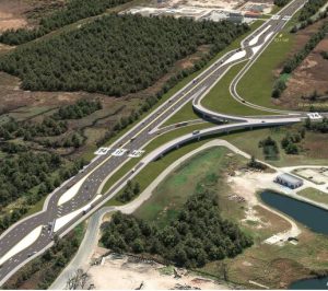 A diverging diamond interchange (Port City Daily/Courtesy NCDOT)
