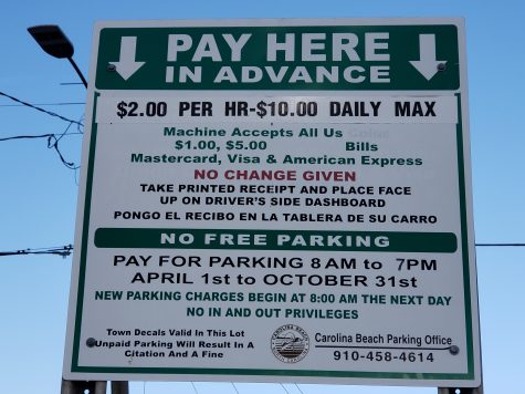 Currently, pay parking in Carolina Beach runs from 8 a.m. to 7 p.m. with a daily maximum of $10; those hours could expand, and costs might go up. (Port City Daily | Michael Kane)