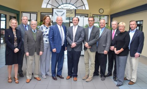 Left to right: Patricia Kusek, Larry Sneeden, Kevin O'Grady, Jennifer Adams, William Norris, Mike Brown, Wesley Corder, Skip Watkins, Charlie Rivenbark, Cindee Wolf, Deans Hackney. (Port City Daily photo | Courtesy CFPUA)
