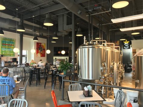 Skytown BBQ and Beer's 5-barrel system is designed to brew just enough for the restaurant, with a little left over to serve at Beer Barrio in downtown Wilmington. (Port City Daily photo | Benamijn Schachtman)