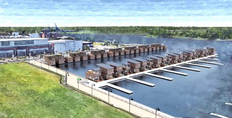 Port City Marina's southernmost docks will host 75 houseboats known collectively as The Strands. (Port CIty Daily Photo | Courtesy Atlantic Houseboats)