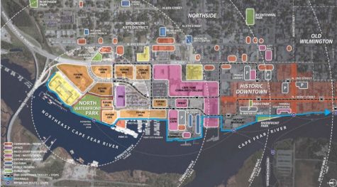 Residents told city planners they wanted parking within a 5-minute walk from the North Waterfront Park. That gives the city a number of options -- now it need to find one that works. (Port City Daily photo | Courtesy City of Wilmington)