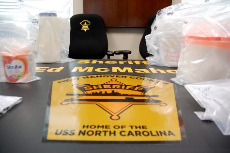 12.7 pounds of fentanyl was seized during a search warrant conducted at a Creekwood North residence Wednesday. (Port City Daily photo/Johanna Ferebee)