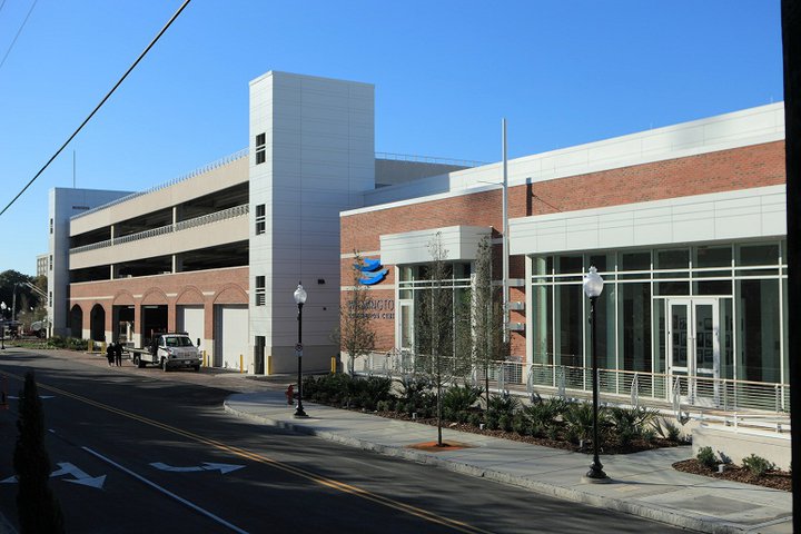 The Wilmington Convention Center Parking Deck could be losing 50 spaces for public use if the City Council agrees to lease spaces to a planned hotel (Port City Daily/Courtesy Wilmington Convention Center)