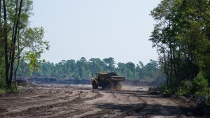 The developer who bought 195 acres of rezoned land in Surf City has broken ground on construction for the first 170 lots, and says that builder DR Horton may have homes ready for move-in by March of 2019 (August 23, 2018). (Port City Daily photo | Mark Darrough)