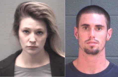 From left: Wife and husband couple Tamara Elizabeth Nelson, 22, and Bryan Seth Parker, 25, are wanted in connection with a hit-and-run incident. (Port City Daily photo | Courtesy Wilmington Police Department)